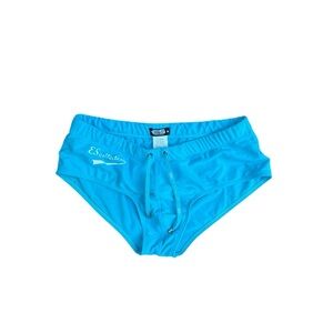 🩲 ES Collection Men’s Swim Briefs /‎ Bikini Bottoms – Blue  Large